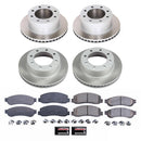 PowerStop Semi-Coated Rotor and Low-Dust Ceramic Brake Pad Kit
