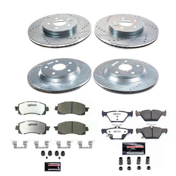 PowerStop Z26 Street Performance Ceramic Brake Pad and Drilled & Slotted Rotor K