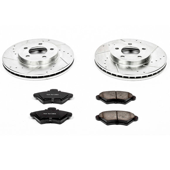 PowerStop Z23 Daily Driver Carbon-Fiber Ceramic Brake Pad and Drilled & Slotted