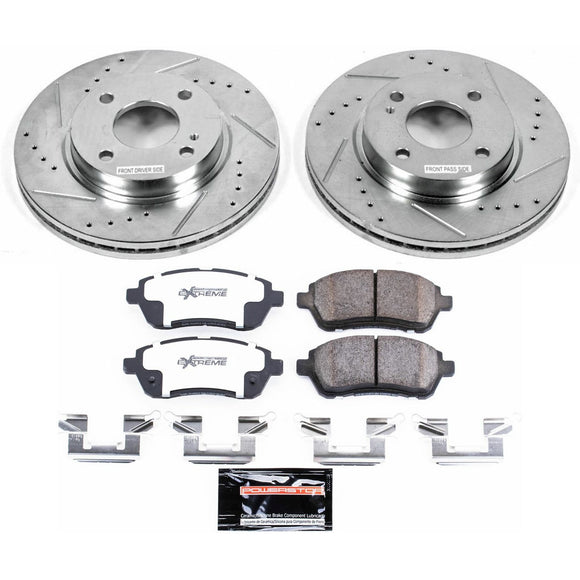 PowerStop Z26 Street Performance Ceramic Brake Pad and Drilled & Slotted Rotor K