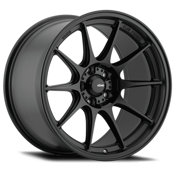19x8.5 Konig Dekagram Semi-Matte Black 5x114.3 5x4.5 ET30 Wheel Rim