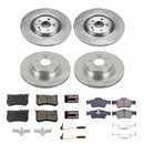 PowerStop OE Stock Replacement Low-Dust Ceramic Brake Pad and Rotor Kit