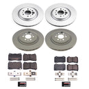 PowerStop Genuine Geomet Coated Rotor and Low-Dust Ceramic Brake Pad Kit