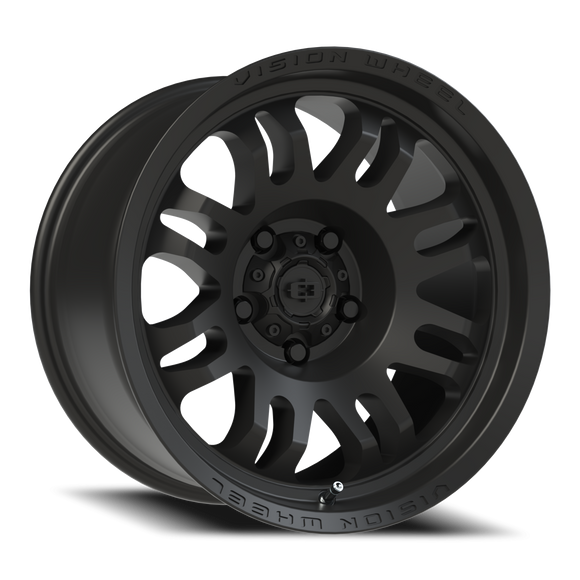 17x9.5 Vision 409 Inferno Satin Black 5x5 (5x127) ET-18 wheel/rim