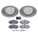 PowerStop Semi-Coated Rotor and Low-Dust Ceramic Brake Pad Kit