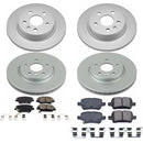 PowerStop Genuine Geomet Coated Rotor and Low-Dust Ceramic Brake Pad Kit