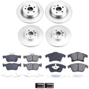 PowerStop Genuine Geomet Coated Rotor and Low-Dust Ceramic Brake Pad Kit