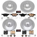 PowerStop Genuine Geomet Coated Rotor and Carbon-Fiber Ceramic Brake Pad Kit