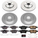 PowerStop Genuine Geomet Coated Rotor and Carbon-Fiber Ceramic Brake Pad Kit