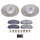 PowerStop Semi-Coated Rotor and Low-Dust Ceramic Brake Pad Kit