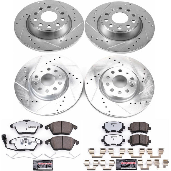 PowerStop Z26 Street Performance Ceramic Brake Pad and Drilled & Slotted Rotor K