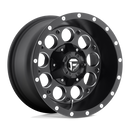 15X8 Fuel D525 REVOLVER Matte Black Milled 6X139.7 ET-18 wheel/rim