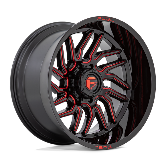 20x10 Fuel Off-Road D808 HURRICANE Black Wheel 5x139.7 ET-18 CB78.1