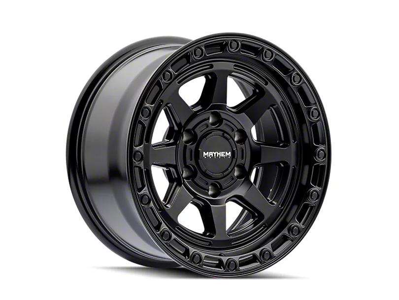 17x8.5 Mayhem 8306 Ridgeline Satin Black 6x139.7 6x5.5 ET-6 Wheel Rim