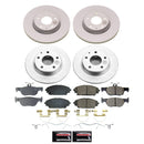 PowerStop Genuine Geomet Coated Rotor and Low-Dust Ceramic Brake Pad Kit