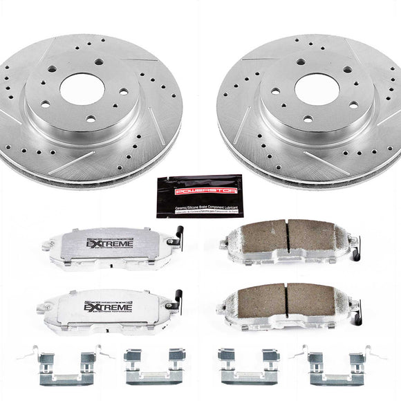 PowerStop Z26 Street Performance Ceramic Brake Pad and Drilled & Slotted Rotor K