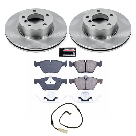 PowerStop OE Stock Replacement Low-Dust Ceramic Brake Pad and Rotor Kit
