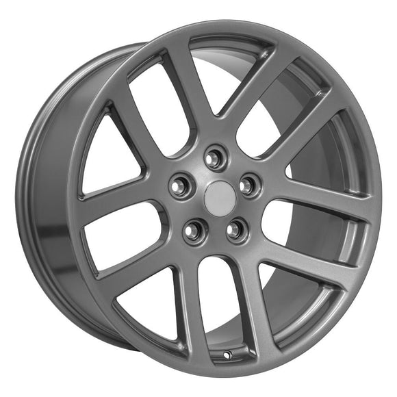 22" Replica Wheel DG51 Fits Dodge RAM Rim 22x10 Gunmetal Wheel