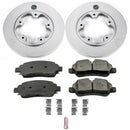 PowerStop Genuine Geomet Coated Rotor and Low-Dust Ceramic Brake Pad Kit