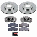 PowerStop OE Stock Replacement Low-Dust Ceramic Brake Pad, Rotor and Caliper Kit
