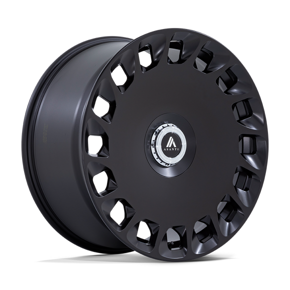 22x9 Asanti AB045 Aristocrat Matte Black 5x108 ET38 CB72.56 Wheel Rim