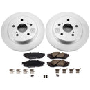 PowerStop Genuine Geomet Coated Rotor and Low-Dust Ceramic Brake Pad Kit