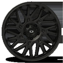 20x12 Vision 404 Brawl Satin Black Wheel 5x139.7 ET-51 CB108