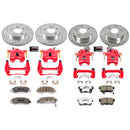PowerStop Z26 Street Performance Ceramic Brake Pad, Drilled Slotted Rotor, and C