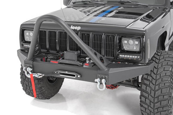 Rough Country Front Winch Bumper For Jeep Cherokee XJ 2WD 4WD 1984-2001