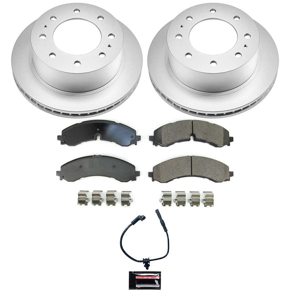 PowerStop Genuine Geomet Coated Rotor and Low-Dust Ceramic Brake Pad Kit