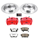PowerStop Z26 Street Performance Ceramic Brake Pad, Drilled Slotted Rotor, and C