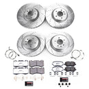 PowerStop Z36 Carbon-Fiber Ceramic Brake Pad with Drilled and Slotted Rotor Kit