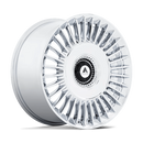 22X10.5 Asanti Black ABL-40 Tiara Chrome 5X112 5X120 ET38 Wheel Rim-2
