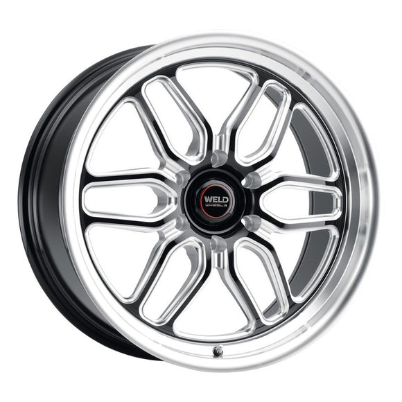 20x9.5 WELD Performance Laguna 6 Drag Black Milled 6x127 ET35 CB78.1 Wheel Rim