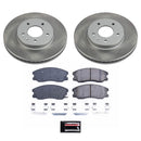 PowerStop Semi-Coated Rotor and Low-Dust Ceramic Brake Pad Kit