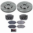 PowerStop OE Stock Replacement Low-Dust Ceramic Brake Pad, Rotor and Caliper Kit