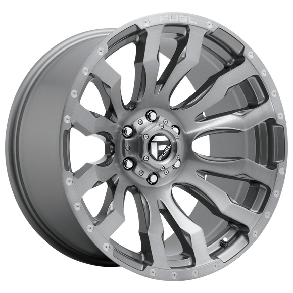 20x9 Fuel Off-Road D693 Blitz Brushed Gunmetal Tinted Clear 8x165.1 ET1 Wheel
