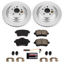 PowerStop Genuine Geomet Coated Rotor and Carbon-Fiber Ceramic Brake Pad Kit