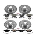 PowerStop Z23 Daily Driver Carbon-Fiber Ceramic Brake Pad and Drilled & Slotted