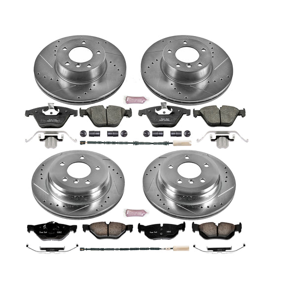 PowerStop Z23 Daily Driver Carbon-Fiber Ceramic Brake Pad and Drilled & Slotted