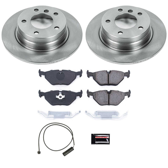 PowerStop OE Stock Replacement Low-Dust Ceramic Brake Pad and Rotor Kit