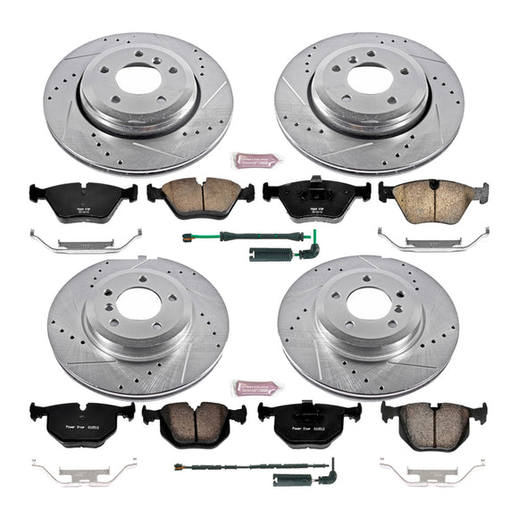 PowerStop Z23 Daily Driver Carbon-Fiber Ceramic Brake Pad and Drilled & Slotted