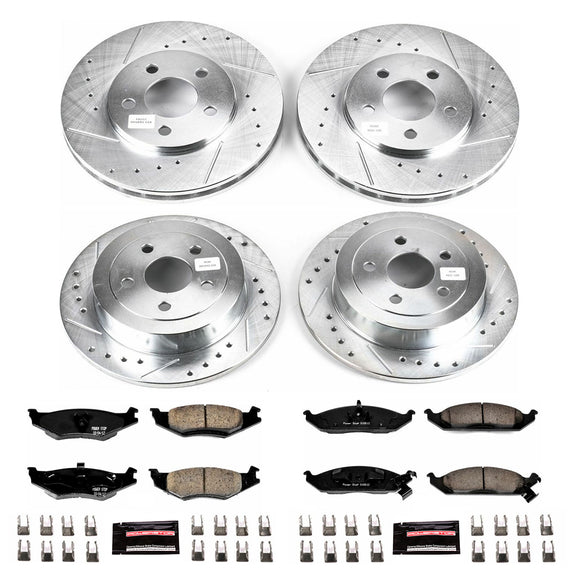 PowerStop Z23 Daily Driver Carbon-Fiber Ceramic Brake Pad and Drilled & Slotted