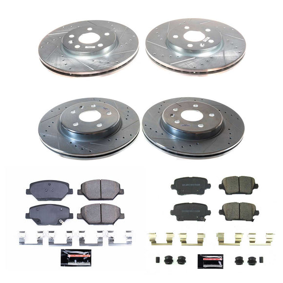 PowerStop Z23 Daily Driver Carbon-Fiber Ceramic Brake Pad and Drilled & Slotted