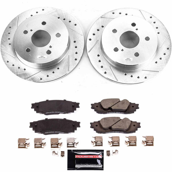 PowerStop Z23 Daily Driver Carbon-Fiber Ceramic Brake Pad and Drilled & Slotted