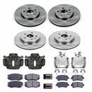 PowerStop OE Stock Replacement Low-Dust Ceramic Brake Pad, Rotor and Caliper Kit