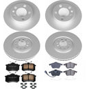 PowerStop Genuine Geomet Coated Rotor and Carbon-Fiber Ceramic Brake Pad Kit