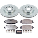 PowerStop Z36 Carbon-Fiber Ceramic Brake Pad with Drilled and Slotted Rotor Kit
