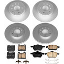 PowerStop Genuine Geomet Coated Rotor and Carbon-Fiber Ceramic Brake Pad Kit