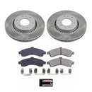 PowerStop Semi-Coated Rotor and Low-Dust Ceramic Brake Pad Kit